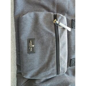 London Fog Canvas Duffel Bag Denim Weekend Travel Luggage Carry On NWT